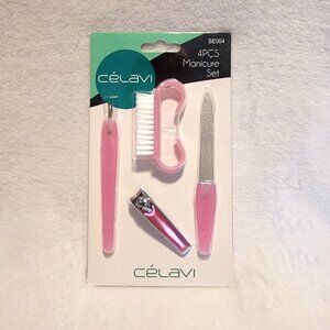 Celavi 4pcs Manicure Set Pink New